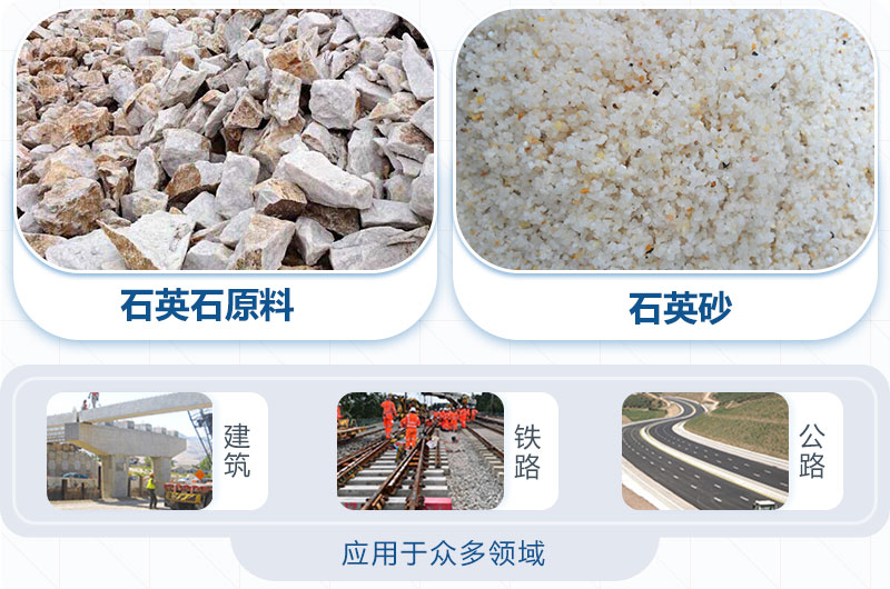 石英石應(yīng)用領(lǐng)域及物料前后對比 石英石應(yīng)用領(lǐng)域及物料前后對比